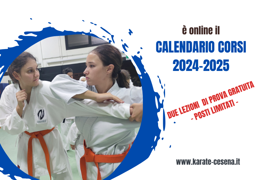 Calendario corsi karate cesena 2024-25